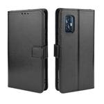 For vivo V17 (India) Retro Crazy Horse Texture Horizontal Flip Leather Case with Holder & Card Slots & Photo Frame(Black)