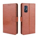 For vivo V17 (India) Retro Crazy Horse Texture Horizontal Flip Leather Case with Holder & Card Slots & Photo Frame(Brown)