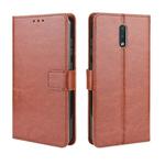 For Nokia 2.3 Retro Crazy Horse Texture Horizontal Flip Leather Case with Holder & Card Slots & Photo Frame(Brown)