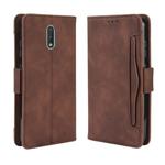 For Nokia 2.3 Wallet Style Skin Feel Calf Pattern Leather Case with Separate Card Slots & Holder & Wallet & Photo Frame(Brown)