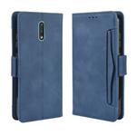 For Nokia 2.3 Wallet Style Skin Feel Calf Pattern Leather Case with Separate Card Slots & Holder & Wallet & Photo Frame(Blue)