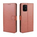 For Galaxy S10 Lite / A91 / M80s Retro Crazy Horse Texture Horizontal Flip Leather Case with Holder & Card Slots & Photo Frame(Brown)