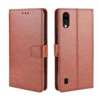 For ZTE Blade A5 2020 Retro Crazy Horse Texture Horizontal Flip Leather Case with Holder & Card Slots & Photo Frame(Brown)