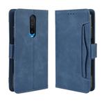 For Xiaomi Redmi K30 Wallet Style Skin Feel Calf Pattern Leather Case with Separate Card Slots & Holder & Wallet & Photo Frame(Blue)