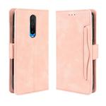 For Xiaomi Redmi K30 Wallet Style Skin Feel Calf Pattern Leather Case with Separate Card Slots & Holder & Wallet & Photo Frame(Pink)