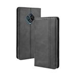 For vivo V17 / Y9s / S1 Pro Magnetic Buckle Retro Crazy Horse Texture Horizontal Flip Leather Case with Holder & Card Slots & Photo Frame(Black)