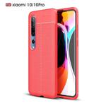 For Xiaomi Mi 10 / 10 Pro Litchi Texture TPU Shockproof Case(Red)