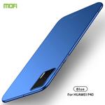 For Huawei P40 MOFI Frosted PC Ultra-thin Hard Case(Blue)