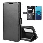 For Huawei P40 R64 Texture Single Horizontal Flip PU Leather Case with Holder & Card Slots & Wallet& Photo Frame(Black)