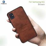 For Galaxy A51 / M40S PINWUYO Zun Series PC + TPU + Skin Waterproof And Anti-fall All-inclusive Protective Shell(Brown)