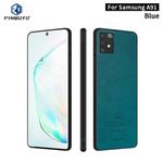 For Galaxy A91 / S10 Lite PINWUYO Pin Rui Series Classical Leather Texture PC + TPU Waterproof  Anti-fall All-inclusive Protective Case Shell(Blue)