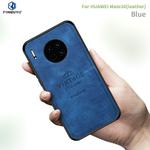 For Huawei Mate 30 5G (Leather) PINWUYO Zun Series PC + TPU + Skin Waterproof Anti-fall All-inclusive Protective Case(Blue)