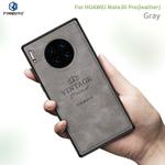 For Huawei Mate 30 Pro 5G (Leather) PINWUYO Zun Series PC + TPU + Skin Waterproof Anti-fall All-inclusive Protective Case(Gray)