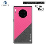 For Huawei Mate 30 Pro 5G (Leather) PINWUYO Rong Series Shockproof PC + TPU+ Chemical Fiber Cloth Protective Cover(Red)