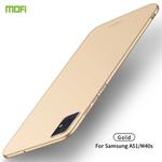 For Galaxy A51 MOFI Frosted PC Ultra-thin Hard Case(Gold)