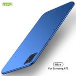 For Galaxy A71 MOFI Frosted PC Ultra-thin Hard Case(Blue)