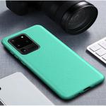 For Galaxy S20 Ultra Starry Series Shockproof Straw Material + TPU Protective Case(Green)