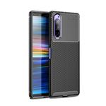 For Sony Xperia 1 II Carbon Fiber Texture Shockproof TPU Case(Black)