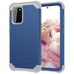 For Galaxy S20 Plus PC + Silicone Three-piece Shockproof Protection Case(Blue)