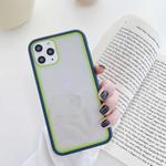 For iPhone 11 Pro Rainbow Skin Feeling TPU + PC Protective Case(Deep Blue+Green)