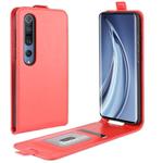 For Xiaomi Mi 10 R64 Texture Single Vertical Flip Leather Protective Case with Card Slots & Photo Frame(Red)