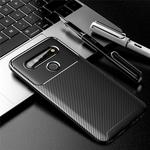 For LG K61 Carbon Fiber Texture Shockproof TPU Case(Black)