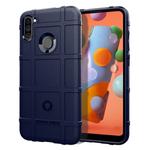 For Galaxy A11  Full Coverage Shockproof TPU Case(Blue)