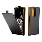 For Samsung Galaxy S20 Ultra Business Style Vertical Flip TPU + PU Leather Case with Card Slot(Black)