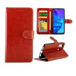 For OPPO Realme 5 Crazy Horse Texture Leather Horizontal Flip Protective Case with Holder & Card Slots & Wallet & Photo Frame(Brown)