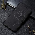 For Huawei Nova 6 Litchi Texture Feather Embossing Horizontal Flip Leather Case with Holder & Card Slots & Wallet & Photo Frame & Lanyard(Black)