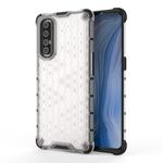 For OPPO Reno 3 Pro Shockproof Honeycomb PC + TPU Case(White)