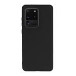 For Galaxy S20 Ultra Frosted Candy-Colored Ultra-thin TPU Phone Case(Black)