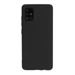 For Galaxy A71 Frosted Candy-Colored Ultra-thin TPU Phone Case(Black)