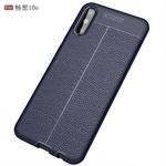 For Huawei Enjoy 10e Litchi Texture TPU Shockproof Case(Navy Blue)