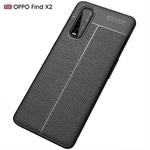 For OPPO Find X2 Litchi Texture TPU Shockproof Case(Black)
