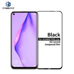 For Huawei P40 Lite PINWUYO 9H 3D Curved Full Screen Explosion-proof Tempered Glass Film(Black)