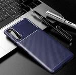 For Sony Xperia 10 II Carbon Fiber Texture Shockproof TPU Case(Blue)