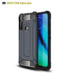 For Moto One Fusion Plus Magic Armor TPU + PC Combination Case(Navy Blue)