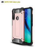 For Moto One Fusion Plus Magic Armor TPU + PC Combination Case(Rose Gold)