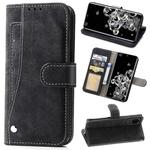 For Galaxy S20 Ultra Rotary Card Matte PU Leather Case with Card Slots & Photo Frame & Holder(Black)