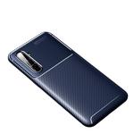 For OPPO Realme X50 Pro Carbon Fiber Texture Shockproof TPU Case(Blue)
