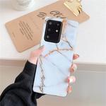 For Huawei P40 TPU Smooth Marbled IMD Mobile Phone Case(Gold F23)