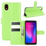 For ZTE Blade A3 2020 Litchi Texture Horizontal Flip Protective Case with Holder & Card Slots & Wallet(Green)