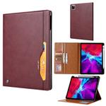 For iPad Pro 11 (2020) Knead Skin Texture Horizontal Flip Leather Tablet Case with Photo Frame & Holder & Card Slots & Wallet(Wine Red)