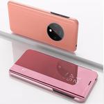 For Xiaomi Redmi K30 Pro Plated Mirror Horizontal Flip Leather Case with Holder(Rose Gold)