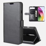 For OnePlus 8 R64 Texture Single Horizontal Flip Protective Case with Holder & Card Slots & Wallet& Photo Frame(Black)