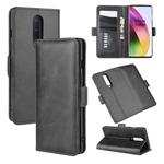 For OnePlus 8 Dual-side Magnetic Buckle Horizontal Flip Leather Case with Holder & Card Slots & Wallet(Black)