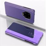 For Xiaomi Redmi Note9 Pro/Note9 Pro Max/Note 9S Plated Mirror Horizontal Flip Leather Case with Holder(Purple Blue)