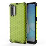 For OPPO Reno3 5G Shockproof Honeycomb PC + TPU Case(Green)