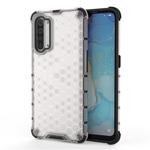 For OPPO Reno3 5G Shockproof Honeycomb PC + TPU Case(White)